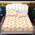 thumbnail image 6 of ZIATUBLES Beige Rabbit Printed Full Sheet Set, Soft Cozy Bed Sheet with Pillowcase, Chic Bedding Decor Set, Easy Care for All Seasons, Ideal for Comfy Sleep, 6 of 9