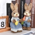 thumbnail image 5 of Easter Bunny Decoration Rabbits Ornament Gift Crafts Creative Cute 2pcs Easter Theme Party Supplies Ornaments, 5 of 14