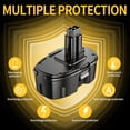 thumbnail image 6 of 2 Packs 18V Replacement Battery for DeWalt DC9096 18 Volt DE9096 DC9098 DE9098 DE9098 DW9096 DW9095, 6 of 13