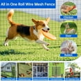 thumbnail image 3 of 36" x 33' Black Vinyl Coated Welded Wire Mesh Fence, 16 Gauge Heavy Duty Galvanized Steel Hardware Cloth, Rust-Resistant Garden Fencing for Poultry, Pets, and Vegetable Protection, 3 of 7