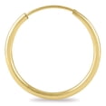 thumbnail image 2 of SZUL Women's 20mm Endless 14K Yellow Gold Filled Thin Hoop Earrings, 2 of 6