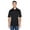 Black/ Stone, variant on UltraClub 8406 Men's Cool & Dry Sport Two-Tone Polo