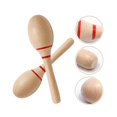 thumbnail image 3 of Sonajeros de percusión manual shaofei de 8 pulgadas de madera de haya color madera F, 3 of 5