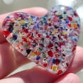 thumbnail image 4 of Hariumiu Blue Glass Heart Exquisite Glass Heart Symbol of Love Friendship Perfect Valentines Day Couple Gift Holiday Present, 4 of 8