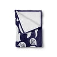 thumbnail image 2 of Ghost Soft Flannel Fleece Throw Blanket, Scary Ghost Characters Drawn in Cartoon Style with Boo Texts Pattern, Cozy Plush for Indoor and Outdoor Use, 50" x 60", Dried Rose Indigo, by Ambesonne, 2 of 6