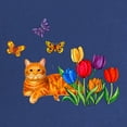 thumbnail image 2 of CafePress - Orange Cat In Tulips Maternity T Shirt - Maternity Dark T-Shirt, 2 of 3