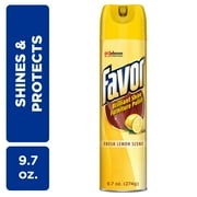 Favor Brilliant Shine Furniture Polish, Fresh Lemon Scent, 9.7 fl oz.