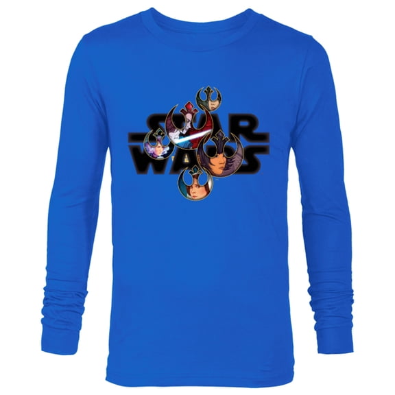 Star Wars Logo Resistance Warriors - Long Sleeve T-Shirt for Men - Customized-Navy