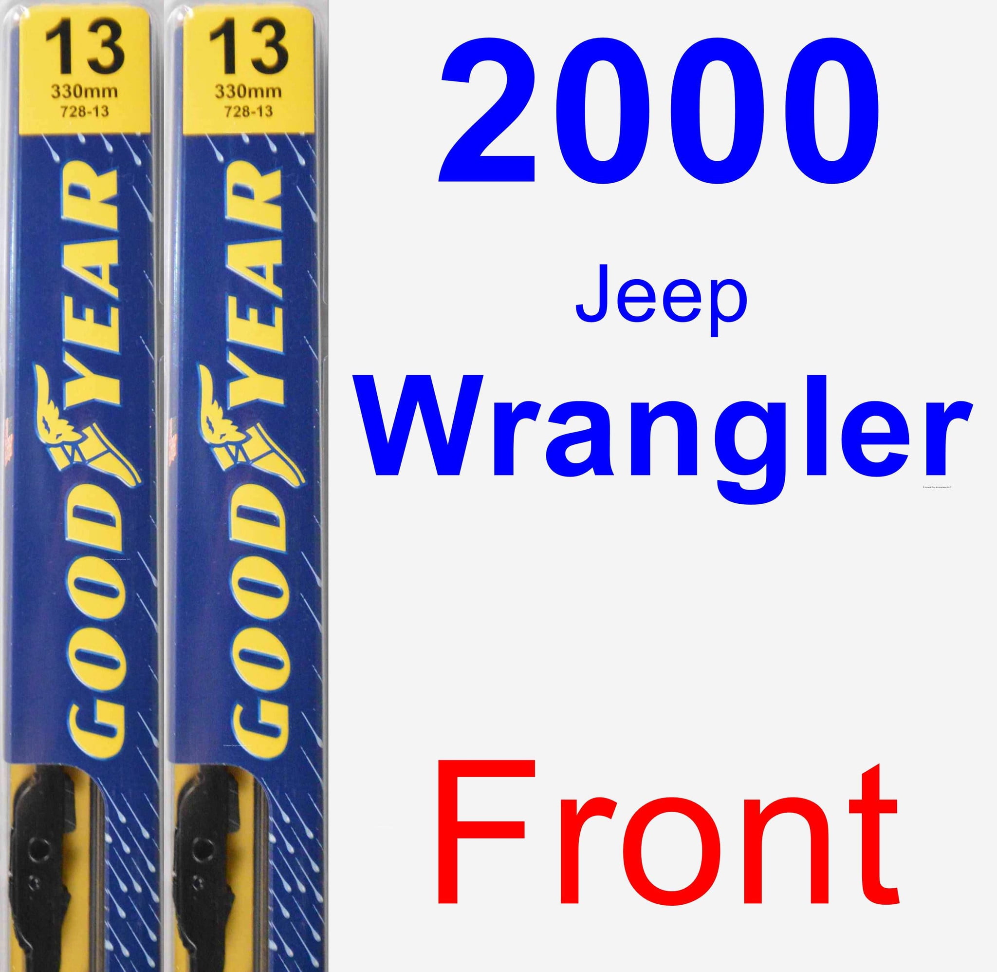 2000 Jeep Wrangler Passenger Wiper Blade - Premium 