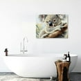 thumbnail image 6 of FCXZI Animals Wall Art  Cute Koalas Print on Canvas Picture Nature Safari Animal Painting for Bedroom Living Room Nursery Home Decor,Stretched and  Ready to Hang  20x16in, 6 of 6