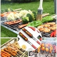 thumbnail image 3 of Matsuzay BBQ Grill Mesh Antiadherente Barbacoa Meshes Portable Fish Grilling Mesh Barbacoa Cesta Barbacoa Herramientas Accesorios de cocina Cocina y Comedor plateado + rojo sandía Matsuzay HA027411-01, 3 of 6
