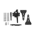 thumbnail image 6 of Hyper Tough Black Steel Post Latch Gate Kit with 8" Decorative Strap Hinges, Spring-Loaded Latch, Gate Pull Handle and Installation Hardware, 6 of 8