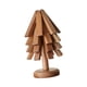 thumbnail image 5 of Alfombrilla aislante, posavasos de madera con forma de , almohadilla resistente al calor, mantel de madera para mesa, mantel individual de madera 4 piezas de nogal negro, 5 of 9