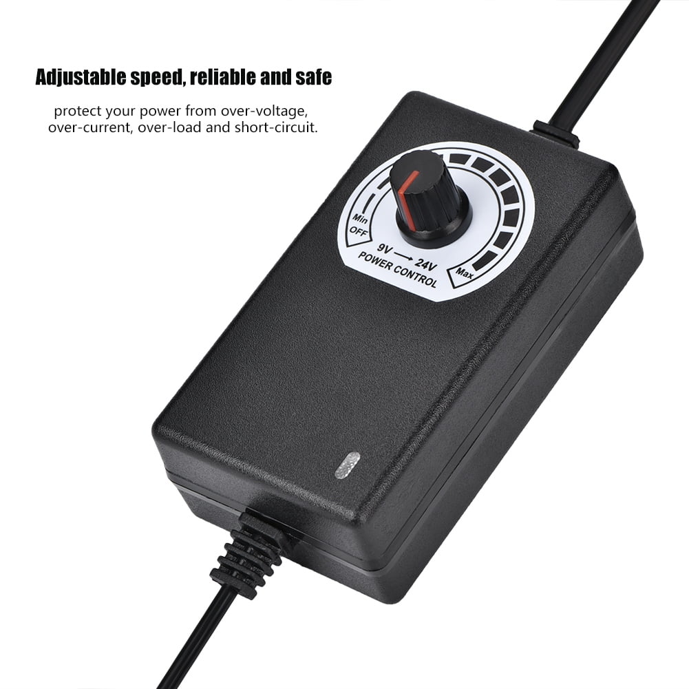 Dioche Power Adapter, Adjustable Voltage Speed Motor Control Adjustable