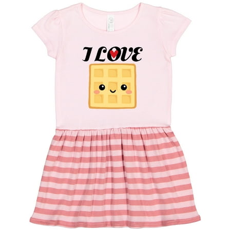 

Inktastic Waffle Lover I Love Waffles Gift Toddler Girl Dress