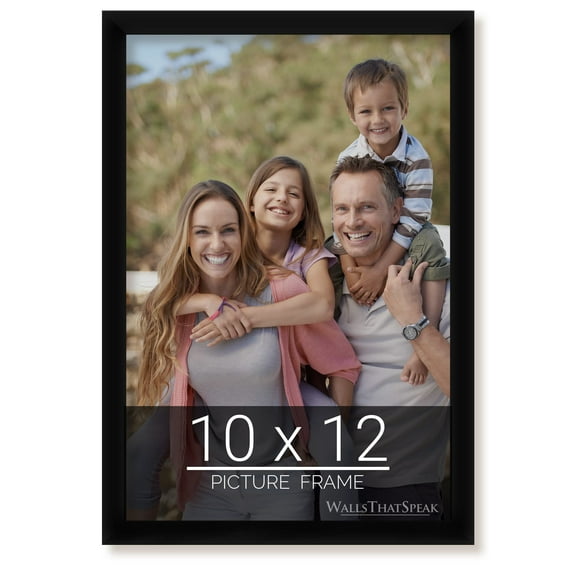 wallsthatspeak 10x12 Black Picture Frame for Puzzles Posters Photos or Artwork