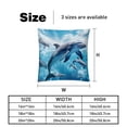 thumbnail image 5 of Dolphin Covers Set of 2 - Available in 16x16, 18x18, 20x20 Inches with Unique Patterns - for Home Decor, Throw Pillow Inserts, Pillow Inserts, Bed Pillow - Ideal for All Occasions!, 5 of 6