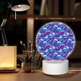 thumbnail image 6 of Salouo blue Skull purple flower for Round Acrylic Night Light - Acrylic Sheets with LED Light Lamp Base - Decorative Night Lamp for Restaurant Bar Cafe Shop Room Decoration, 6 of 9