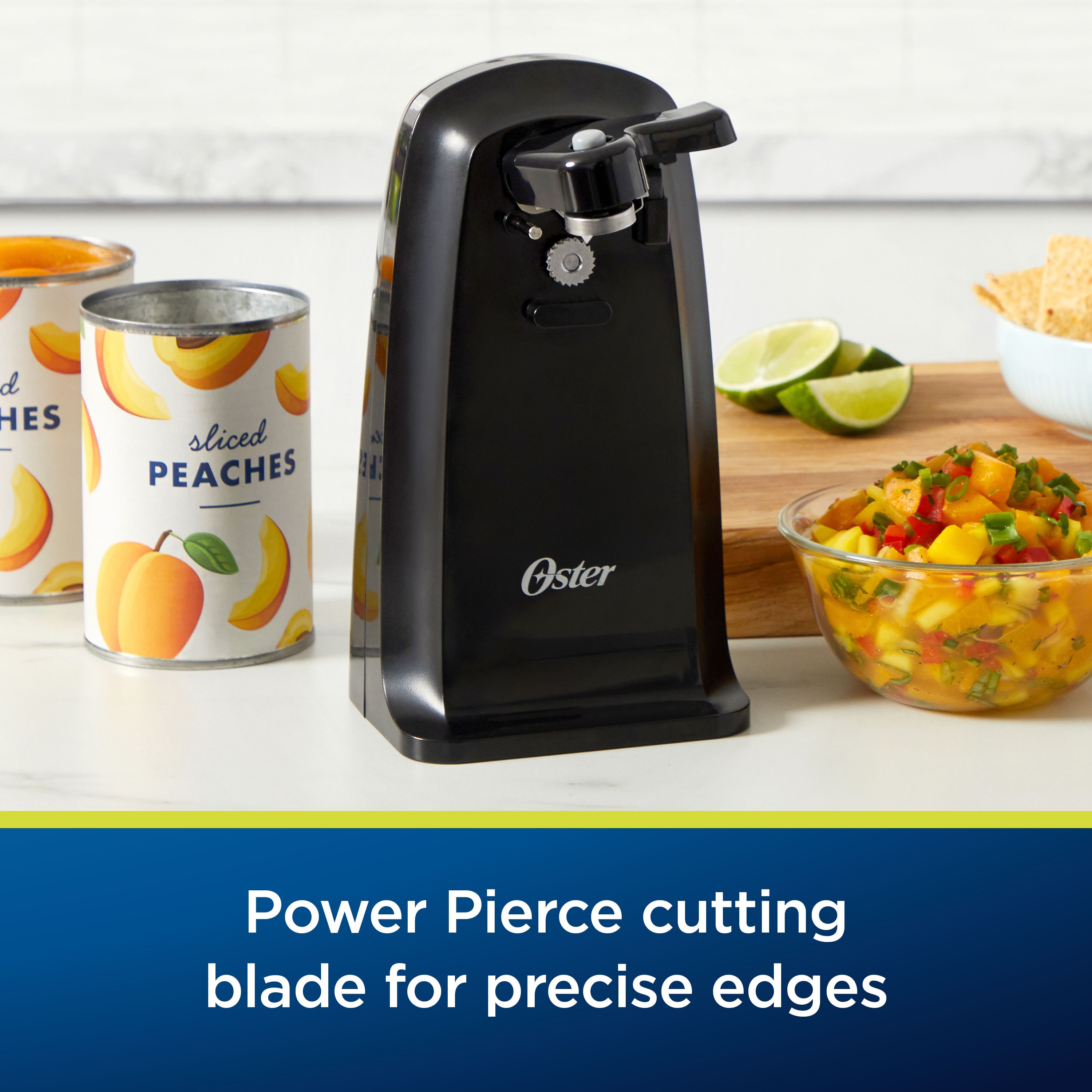 Oster Electric Can Opener with Power Pierce Cutting Blade for Precise Edges, Black - image 3 of 7