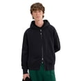 thumbnail image 2 of ellesse Chaqueta sudadera con capucha para hombre - TAURASI, cremallera, logotipo, liso Negro M (Medium), 2 of 3
