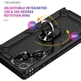 thumbnail image 3 of Case for S22 Ultra Phone Case Samsung Galaxy S22 Ultra Case, Military Grade, Heavy Duty, with Ring Holder Stand, Support Magnet Car Mount for Samsung Galaxy S22 Ultra Case Black, 3 of 12
