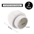 thumbnail image 2 of Uxcell 2Pcs 2" Unión Acoplamiento de Tubo (Enchufe x Enchufe) Adaptador de Unión Deslizante Schedule 40, Junta de EPDM, Blanca, 2 of 6