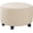 Beige, variant on Round Ottoman Covers Slipcover Stretch 24 30 36 28 in - Small/Large/Extra Large Stool Covers Slipcovers Footstool Protector Covers with Elastic Bottom(Dark Grey,41" D x 41" W x 18" H)