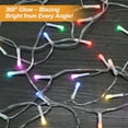 thumbnail image 5 of RGB Color Changing LED Icicle Lights For Outside House With 42-Key Remote,40FT LEDs Hanging Twinkle Christmas String Lights For House Roof Halloween Xmas,43 Modes,Timer,Holiday Presets,IP54, 5 of 9