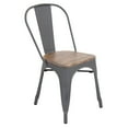 thumbnail image 4 of Oregon 5-Piece Industrial-Farmhouse Dining Set in Vintage White and Espresso by LumiSource, 4 of 11
