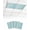Aqua, Mint, White, variant on 1 Pack Fluorescent Light Cover for Ceiling Lights, Vintage Navy Blue Magnetic Classroom Light Filters 4x2 Feet, Modern Abstract Retro Art Decorative Ceiling Shade Panel for Office