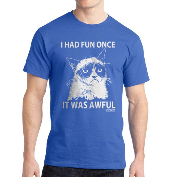 Grumpy Cat Grumpy Cat One Color Fun Men S Royal Blue T Shirt New Sizes S 2xl Walmart Com Walmart Com