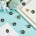 thumbnail image 3 of 20Pcs Billiard Pins Sport Brooch Pins Enamel Black Metal Eight Ball Logo Round 0.71 Inch Small Alloy Lapel Brooches Accessories for Backpacks Bags Clothes Hats Shirts Tie DIY Decorations Black DIY, 3 of 5