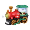 thumbnail image 4 of Juguete de tren eléctrico con locomotora de humo, motor de vapor eléctrico, educativo temprano Rojo, 4 of 9