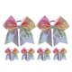 thumbnail image 1 of Glitter Hair Bows for Cheer with Elastic Band and Sturdy Fishtail Design for Pet Use Multi Color 6pcs, 1 of 4