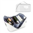 thumbnail image 1 of Bolsa de maquillaje de viaje Dogman's Cloud Club, grande, a cuadros, 1 of 7