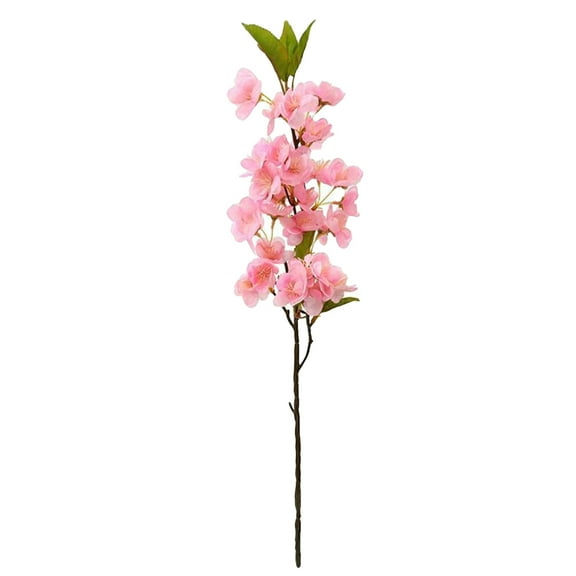 chaungfeng Artificial Cherry Blossom Branches, Silk Peach Blossom Fake Flowers Arrangements, Home Wedding Decoration, for Table Centerpiece, Office Desk 5.1"x20.4"