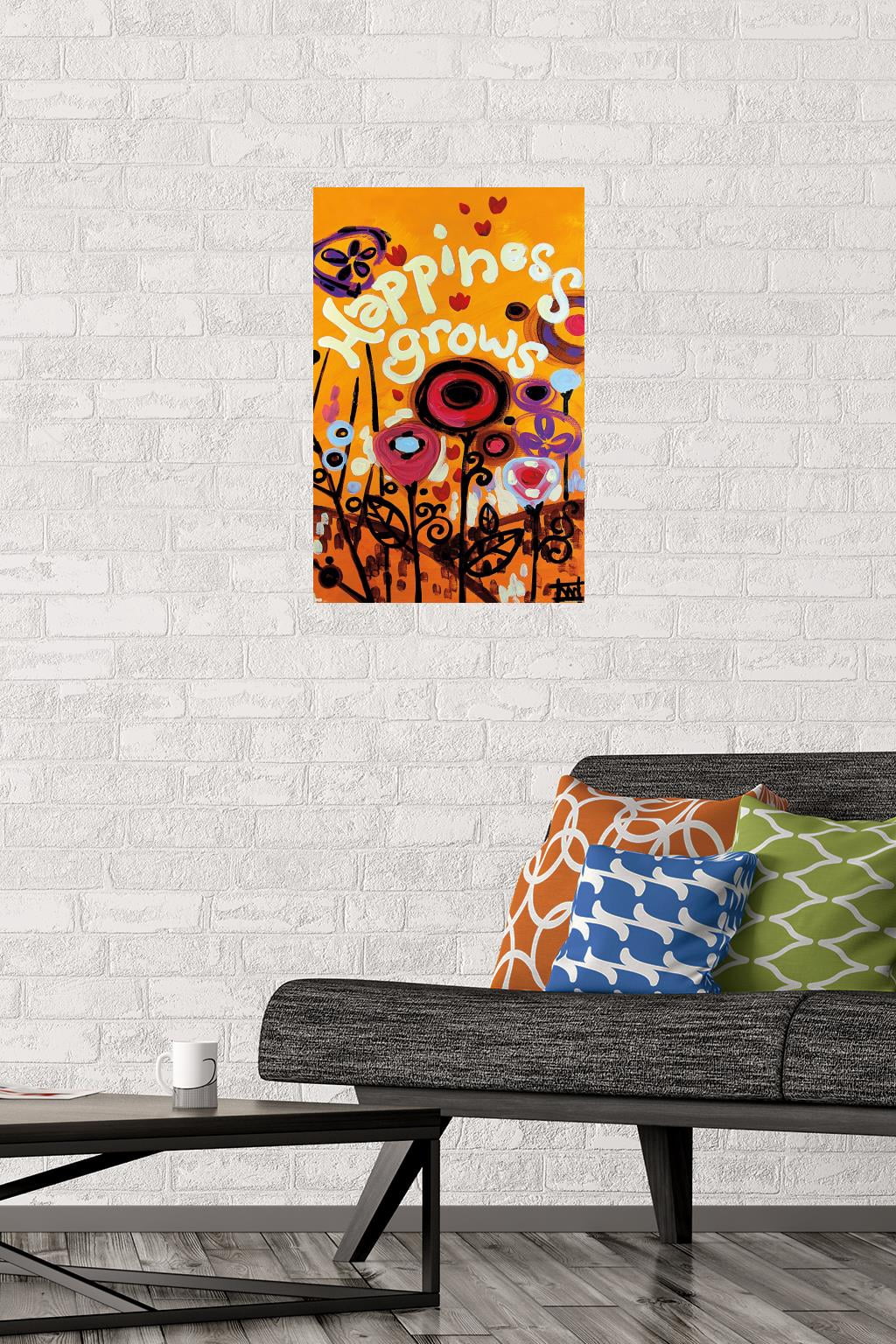 Happiness Grows Wall Poster, 14.725" x 22.375"