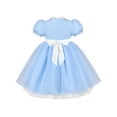 thumbnail image 2 of Girls Dress Blue Easter Egg Hunting Maid Lace Apron Alice Vintage Spring 4 Years, 2 of 8