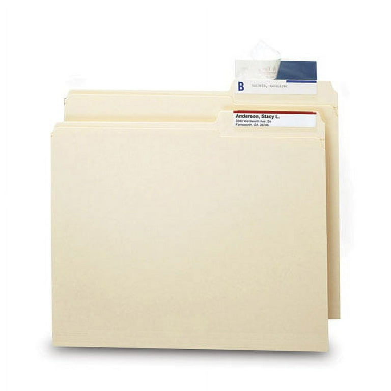 Seal and View File Folder Label Protector, Clear Laminate, 3.5 x 1.69, 100/Pack Seal and View File Folder Label Protector, Clear Laminate, 3.5 x 1.69, 100/Pack