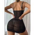 thumbnail image 4 of Gibobby Conjunto de lencería Sexy para mujer con encaje a juego(Negro, 5XG), 4 of 5