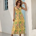 thumbnail image 5 of Miss Frizzle In A Pickle Magic School Bus Sleeveless Dress Dresses Women Summer Evening Dresses Ladies Bohemia Long Dresses, 5 of 9