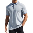 thumbnail image 1 of CAMISAS POLO FORMAL DE GOLF PARA HOMBRE DE MANGA CORTA CON COLOR DE CONTRASTE VERANO M GRIS, 1 of 1