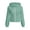 Green, variant on Womens Soft Fleece Long Sleeve Full Zip Hooded Sweatshirt Fitted Track Jacket Warm Activewear with Drawstring Pocket for Workout Running, Purple, XL