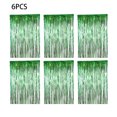 thumbnail image 3 of serony 6 Pcs Rideau de Fond Pailleté Métallique pour Fête Anniversaire Mariage Baby Shower Fournitures Vert, 3 of 9