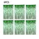 thumbnail image 2 of Cortinas de oropel Yuarrent 6 piezas decoración fiesta fondo metálico Verde, 2 of 6