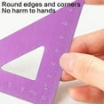 thumbnail image 4 of Giaone Lightweight Aluminum Geometry Tools Set 4Pcs Student Ruler Safety Rounded Edges, 4 of 14