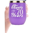 thumbnail image 5 of MEANT2TOBE Purple 70th Birthday Tumbler - Perfect Gift for Women Turning 70! Unique Birthday Gift Ideas for 70 Year Old Woman, 5 of 7