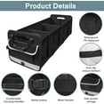 thumbnail image 2 of Car Trunk Organizer,Heavy Duty Collapsible 95 L Capacity Car Trunk Storage Organizer,Multi-Compartment Pockets, Adjustable Straps - Ideal for Travel, Camping, Shopping,Perfect for SUV, Truck, Sedan, 2 of 6