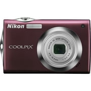 Nikon Coolpix S4000 12 Megapixel Compact Camera, Plum