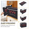 thumbnail image 3 of Iauyy Large Storage Box with Lid - Foldable Home Storage Bins for Clothes Toy Holiday Decor, Cute and Simple (42*32*30cm), 3 of 6